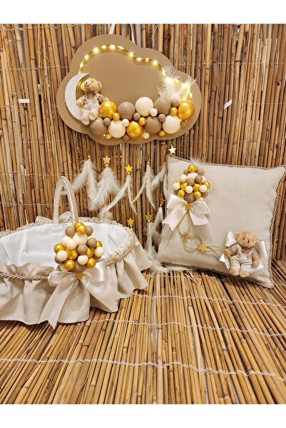 HD Different Kapı Süsü + Yastık + Sepet Komple Set