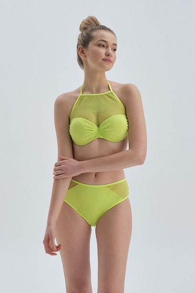 Dagi Pistaziengrünes Neckholder-Bikinioberteil