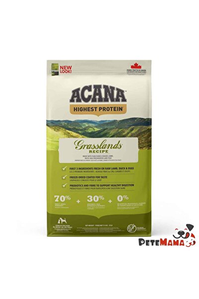 Acana REGIONALS GRASSLANDS KUZU ETLİ, ÖRDEKLİ, YUMURTA VE GÖL BALIKLI KÖPEK M...