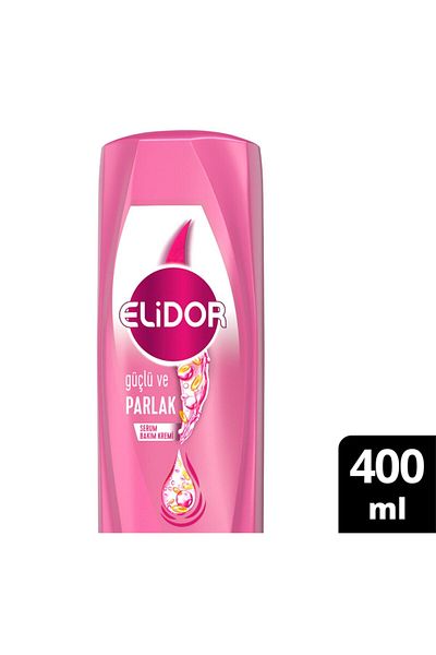 Elidor Superblend Serum Treatment Cream Strong and Bright Vitamin E Macadamia Oil Keratin 350 ml
