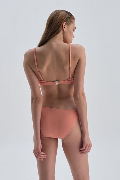 Dagi Lachsfarbene Bikinihose mit niedriger Taille