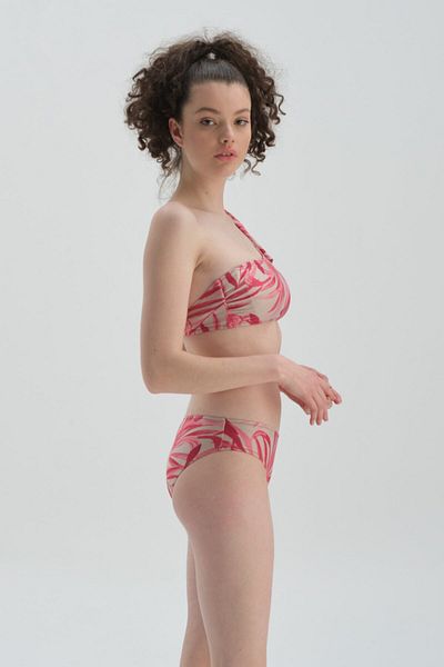 Dagi Fuchsiagraue Bikinihose mit hoher Taille