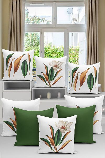 Realhomes Κάλυμμα μαξιλαριού ριχτάρι μαξιλαριού 8 Pack Tropical Special Design με ψηφιακή εκτύπωση