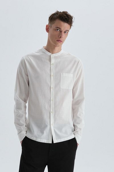 Dagi White Cotton Shirt