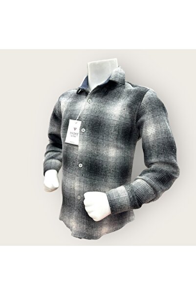 İvven's Long Sleeve Patterned Winter Children's Shirt