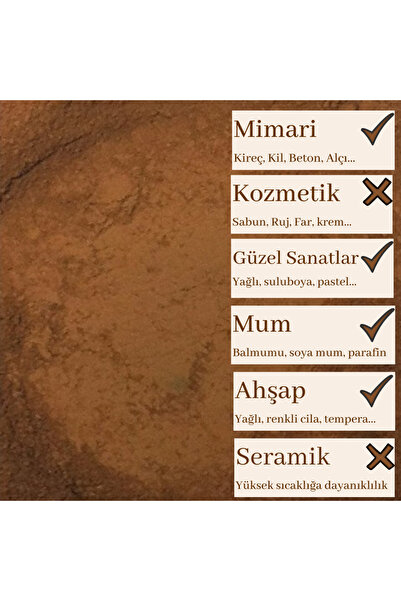 Okra Pigment ve Doğal Boya Mineral Pigment 100 G