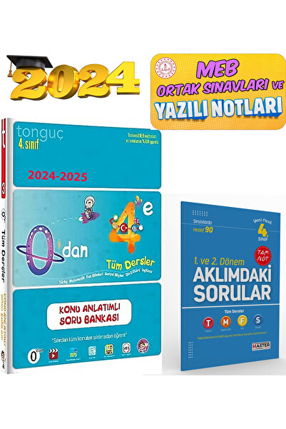 Tonguç Yayınları Tonguç 4. Sınıf Tüm Dersler Konu Anlatımlı Soru Bankası 0'da...