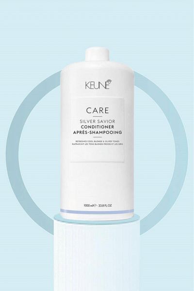 Keune Silver Saviour Gray, White and Platinum Hair Nourishing Purple Conditioner 1000 ml SED79964646464613133