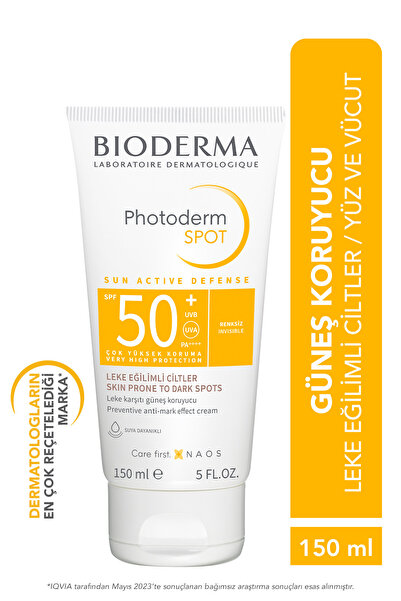 Bioderma PHOTODERM SPOT SPF50+ LEKE KARŞITI KORUMALI YÜZ VE VÜCUT GÜNEŞ KREMİ...
