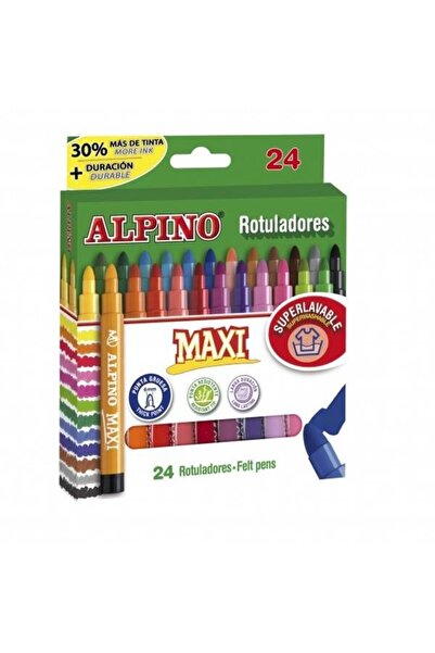 Alpıno Alpino Kalın Maxı Keçeli Boya 24'lü