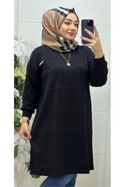 Ebrarengiz Moda ESEN LİKRALI PAMUKLU KOMPAKT KADIN TUNİK