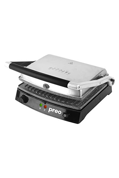 Preo Ptg05 2000w 6 Tost Kapasiteli Döküm Plakalı Inox Tost Makinesi