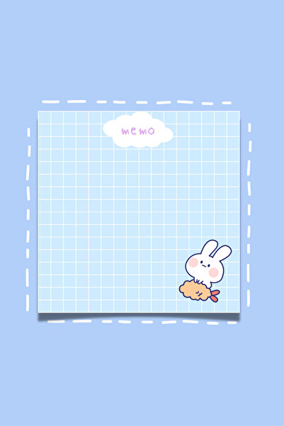 pnkycrco Kawaii Bulut Desenli Memopad , Bloknot , To Do List , Notepad , Plan...