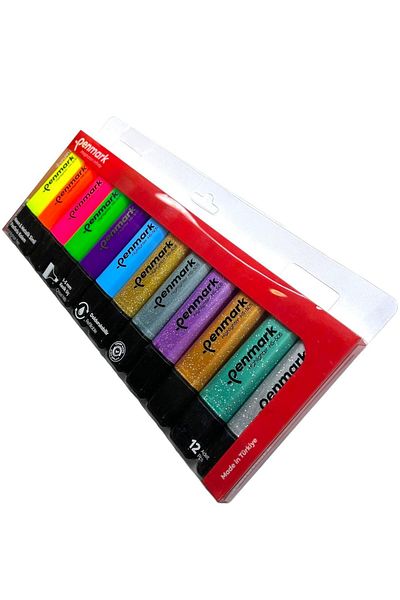 penmark PHOSPHORUS 12 PACK ACETATE MIXED COLOR 6 NEON+ 6 SIMS HS-505-12NS709693