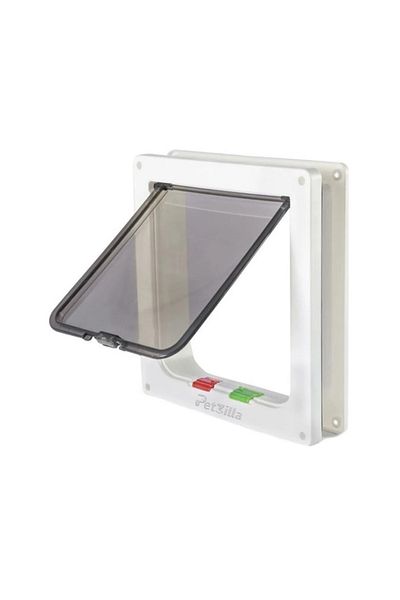 PetZilla Nova Cat - Dog Door 4 Way White