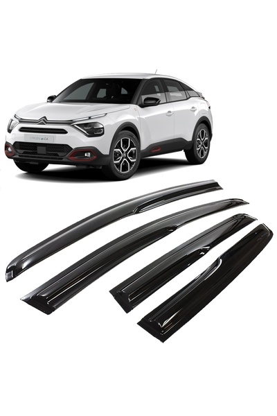 caraks Citroen C4X Mügen Cam Rüzgarlığı 2023 Sonrası Kasalar 4 Lü Set Mügen C...