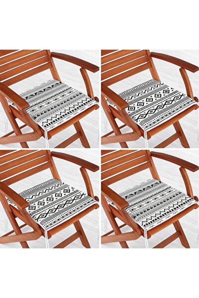Nish & Royal Set de perne pentru scaune moderne cu fermoar, 4 piese, design s...