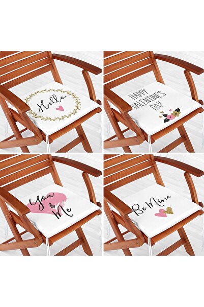 Nish & Royal Set de perne pentru scaune cu fermoar, 4 piese, concept de Ziua ...