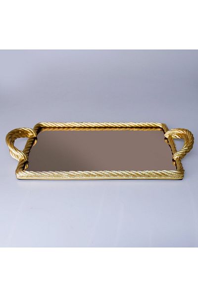 Selim Nexus Mirrored Tray Gold