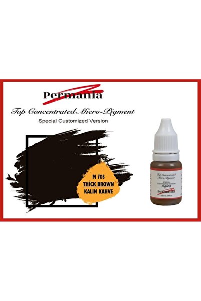 Fontenay Permania Kalıcı Makyaj Boyası Kaş Boyası Kalın Kahve 10ml