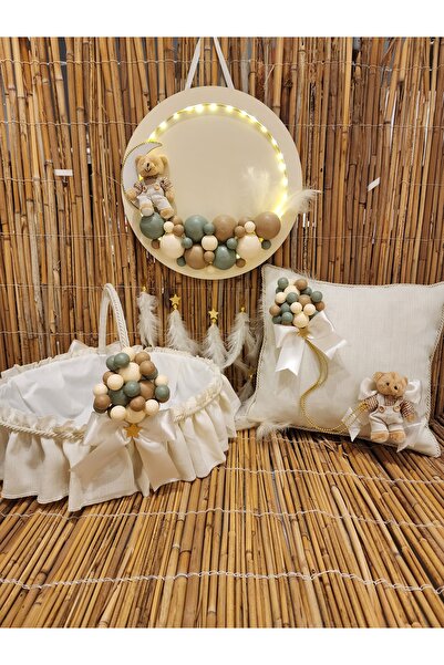 HD Different Kapı Süsü + Yastık + Sepet Komple Set