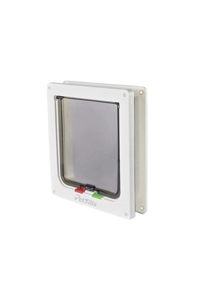 PetZilla Nova Cat - Dog Door 4 Way White