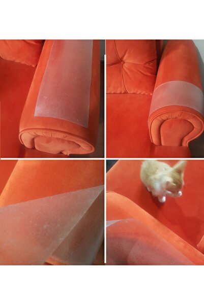 PAWAWAY شريط تدريب القطط ذو وجهين لاصق لأثاث الكرسي والخدش 15x45 سم10 قطع