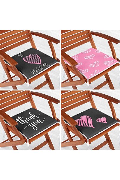 Nish & Royal Set de 4 perne pentru scaun cu fermoar, combinație modernă, desi...