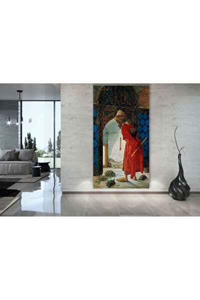 PrintiesPlus Kaplumbağa Terbiyecisi Dekoratif Kanvas Tablo