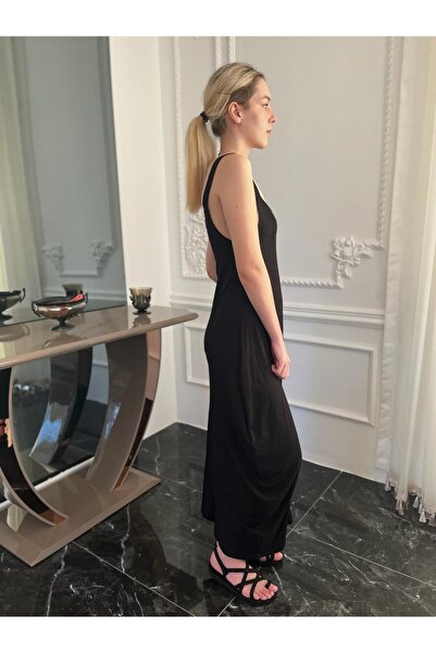 Bohemian Women's Black Loose Jumpsuit Dress