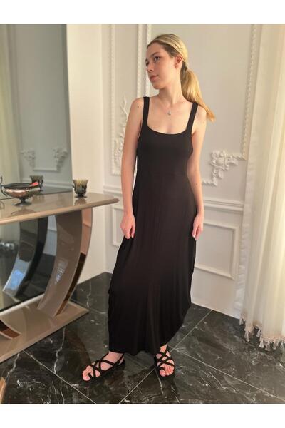 Bohemian Women's Black Loose Jumpsuit Dress