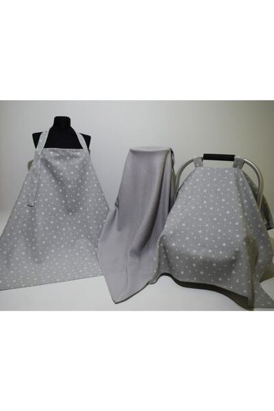 paris in paris Σετ σαλιάρας θηλασμού 3 τεμαχίων 100% βαμβακερό ύφασμα μουσελί...