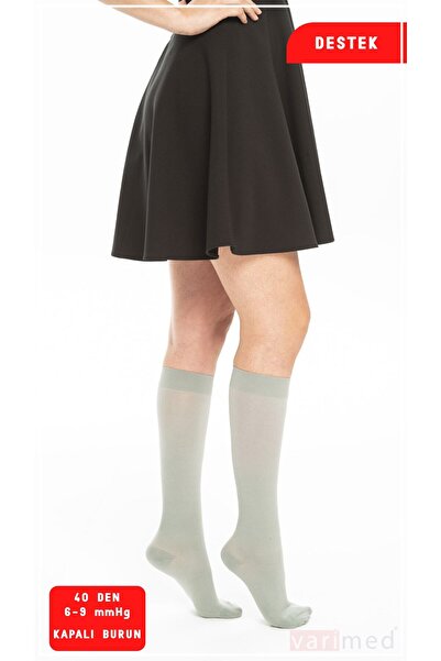 Varimed 2011 Glamour 40 Den Diz Altı Kapalı Burun Destek Çorabı