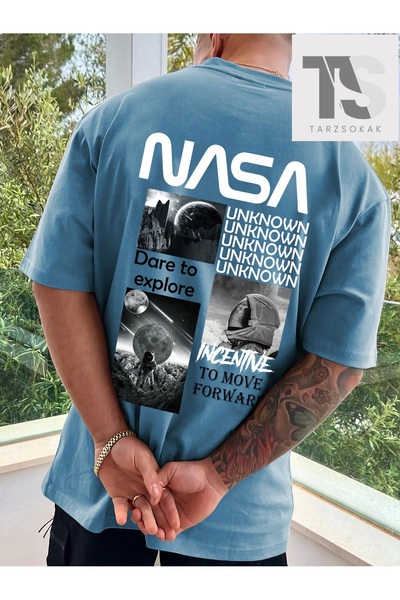 Tarzsokak Tricou grafic pentru bărbați cu astronaut și litere