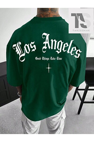 Tarzsokak Tricou pentru bărbați KOD Trend EMRG cu litere imprimate cu gât rotund