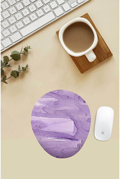 Gizeo Concept Mouse Pad cu model violet cu suport pentru încheietura mâinii