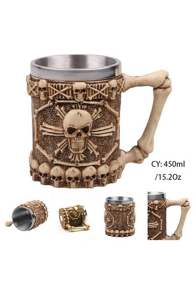 Hediye Vakti Pirate Skull Design Mug Cup