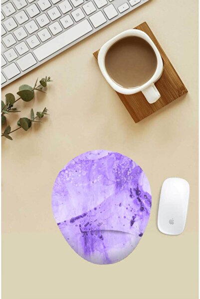 Gizeo Concept Mouse Pad cu model violet cu suport pentru încheietura mâinii