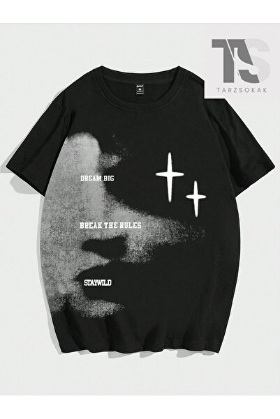 Tarzsokak Street Life Ανδρικό μπλουζάκι με στρογγυλή λαιμόκοψη και κοντό μανί...