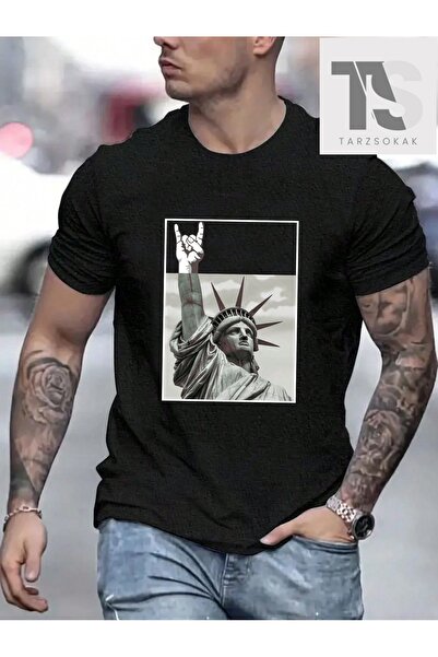 Tarzsokak Tricou pentru bărbați cu imprimeu litere și schelet