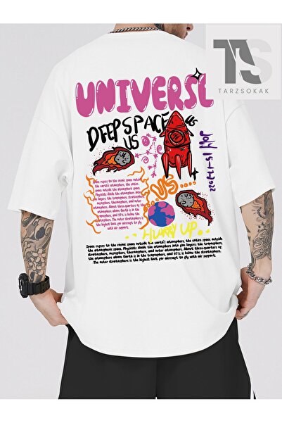 Tarzsokak Tricou pentru bărbați cu guler rotund și model Street Life