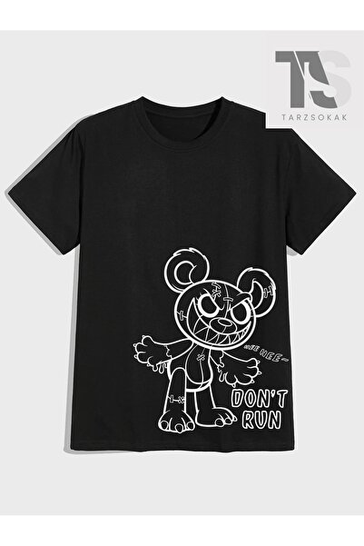 Tarzsokak Ανδρικό βαμβακερό μπλουζάκι Street Life με γραφικά σχέδια και σλόγκαν