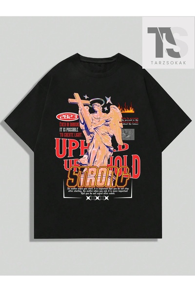 Tarzsokak Tricou cu mânecă scurtă pentru bărbați Street Life, cu imprimeu cu ...