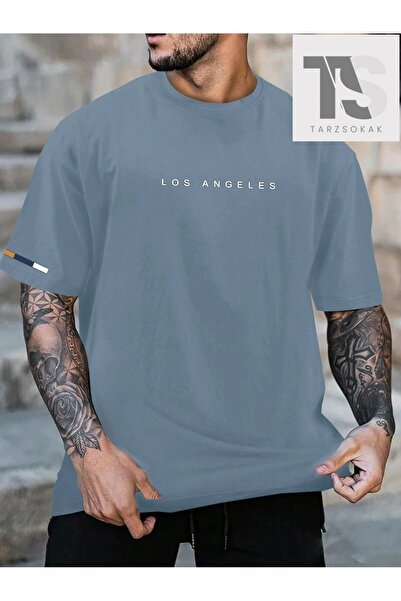 Tarzsokak Ανδρικό κοντομάνικο μπλουζάκι με σχέδιο εκτύπωσης γραμμάτων