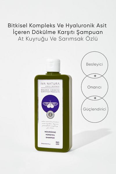 Iva Natura 350ml Herbal Complex and Hyaluronic Acid Shampoo - Tail and Garlic Extract
