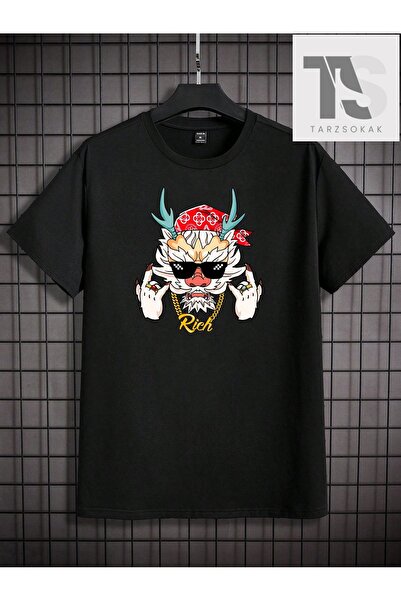 Tarzsokak Ανδρικό μπλουζάκι Homme με σλόγκαν και στρογγυλή λαιμόκοψη