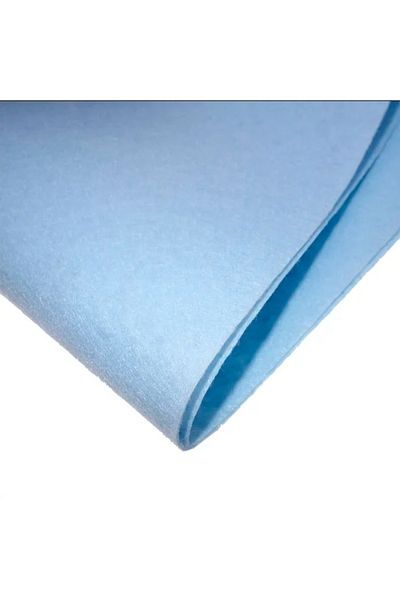 DÖNENCİX Meter Thin Felt Fabric 1 Mm 100 Cm Ice Blue