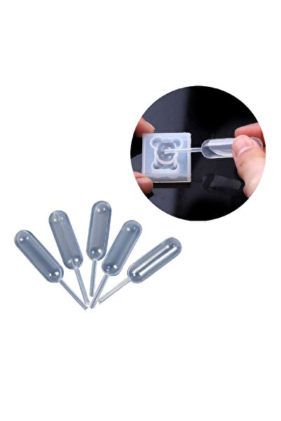 Getshop Alışveriş Pazarı Epoksi Boya Damlalık Esans Damlatma Pipeti 4ML - 5 Adet