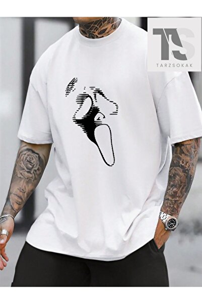 Tarzsokak Tricou pentru bărbați cu imprimeu Ghost Face