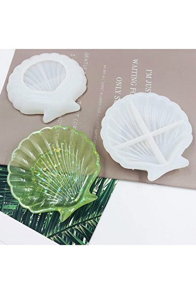 Getshop Alışveriş Pazarı Epoksi Deniz Kabuğu Çerezlik ve Tabak Silikon Kalıbı